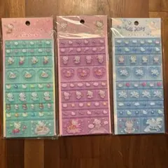 ハローキティ タイルシール パペットスンスン おはじきシールフレーク セット