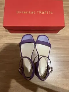 ORiental TRaffic パープル アンクルストラップ サンダルのサムネイル