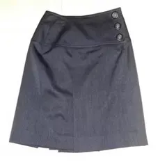 Christian Dior 黒ラップ ボックススタイルひざ丈スカート