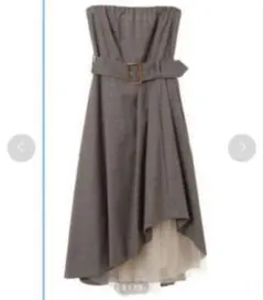 31 Sons de mode チュール ペチ付 チェック ベア ワンピース