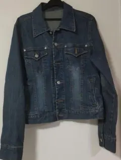 美品 ダークブルー デニムジャケットM