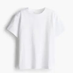 H&M❤️オーバーサイズコットンTシャツ❤️クルーネック❤️白