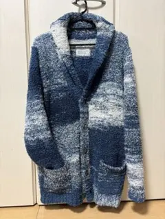 BAYFLOW ショールカラー カーディガン ブルー グラデーションのサムネイル