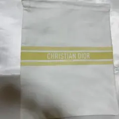 ディオール dior メゾンクリスチャンディオール 巾着 ノベルティ イエロー