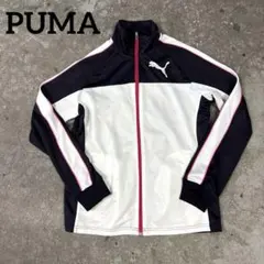 PUMA 2000s Y2K トラックジャケット ジャージ L 黒白×ピンクのサムネイル