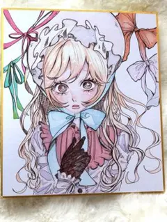 【原画】色紙 手描き オリジナル イラスト