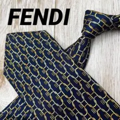 【8106】美品！フェンディ　ネクタイ　ブラック系　FF 8106】美品 フェンディ ネクタイ ブラック系 FF｜Yahoo!フリマ（旧