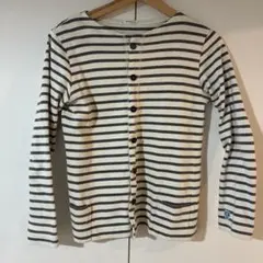 ORCIVAL ストライプ ボタン付き カーディガン　サイズ2