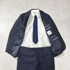 4点セット AOKI レミュー スーツ シャツ ネクタイ AB5 ネイビー