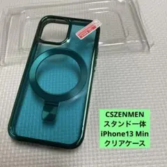 CSZENMEN スタンド一体 iPhone13 Minクリアケース