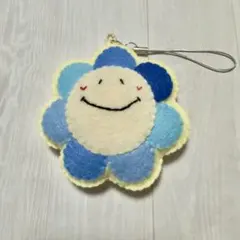 フェルト 部活・受験 お守り キーホルダー お花 (ハンドメイド・手作り