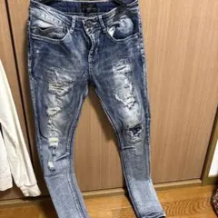 美品 REPRESENT ダメージ スキニー デニム 28 アシッド ジーンズ 