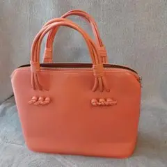 MICHEL KLEIN ミッシェル・クラン オレンジ トートバッグ