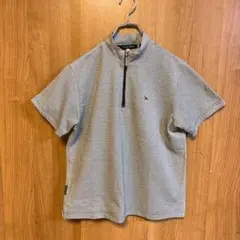 【HUITIEME】ウィッテム　ハーフジップシャツ　ストレッチ　グレー　Lサイズのサムネイル