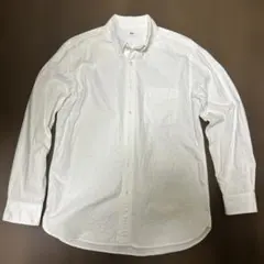 UNIQLO オックスフォードシャツ 長袖 ホワイト L