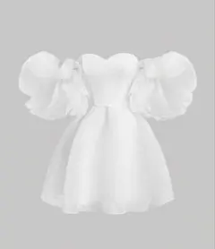 shein ドレス 白