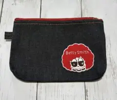 未使用 betty Smithベティちゃんワッペンデニムポーチのサムネイル