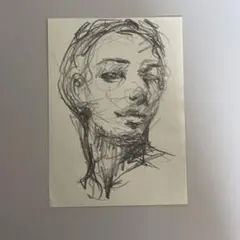 鉛筆画 人物画 木製フレーム付き 鉛筆画 人物画 フレーム付き - メルカリ