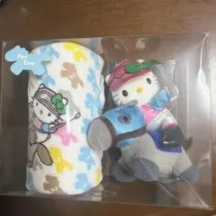 h*u様 ハローキティ JRA お馬deキティ マスコット プチタオル セット 