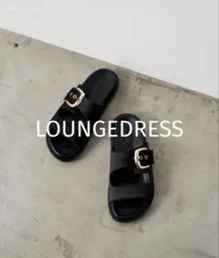 LOUNGEDRESS メタルバックルサンダル ブラック 23.5cmのサムネイル