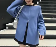 新品Mystic ミスティック　ワイドネックZIPカーディガン