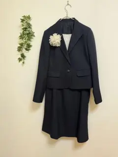 卒業式 フォーマル セットアップ ジャケット スカート スーツ ネイビー 11号