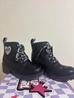 ANAP GIRL ブラックブーツ22㎝箱あり(箱無し1500円)