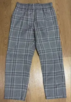 チェックワイドパンツ