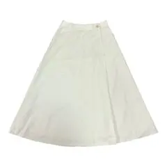 【美品】SLOBE IENA イエナ　リネン混ロング巻き風スカート　麻　春夏　M