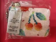 フェイラー チェリードット キー＆カードポーチ web限定 パールピンク