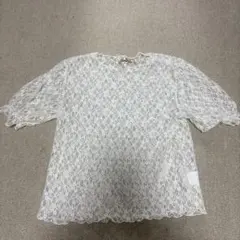 【新品未使用】ホワイト レース 半袖トップス ems