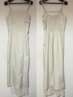 【値下げ中】RESEXXY / シアーヘムキャミワンピース　/ アイボリー