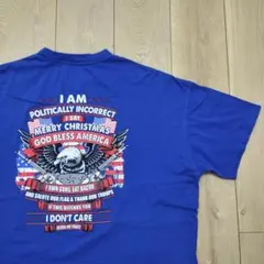 ハ*ン様 US古着Tシャツ J-AMERICA XL 鷲 星条旗 銃 ライフル