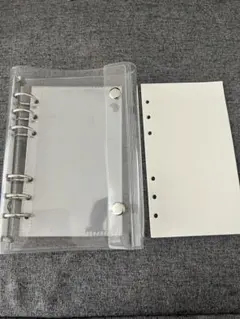 A6シール帳 透明クリアバインダー
