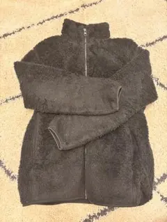 ユニクロ　ファーリーフリースフルジップジャケット　レディース　黒 　Sサイズ