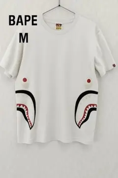 A BATHING APE シャークTシャツ 白 メンズM
