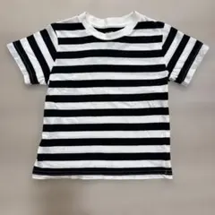 ボーダー 半袖Tシャツ ブラック×ホワイト