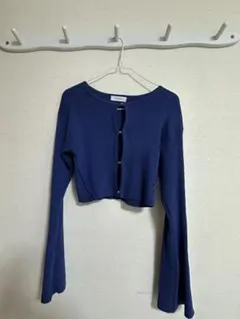 PAGEBOY　リブニットのショート丈カーディガンのサムネイル
