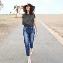 レッドカード PLST別注 Synchronicity テーパード デニムパンツ