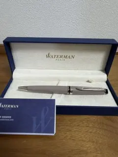 未使用】パリの高級老舗文具 WATERMAN Paris ボールペン 波紋彫刻