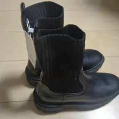 アーバンリサーチSENSE新品未使用リブ編み黒ブーツ