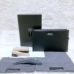 未使用✨エルメネジルドゼニア レザー クラッチバック オリジナルシューホーン付き