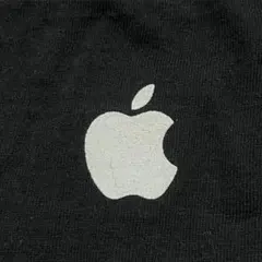 Apple アップル 企業T 長袖 ロンT ビンテージ Tシャツ 黒 ロゴマーク