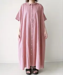 【新品】サマンサモスモス ギンガムチェックシャツワンピ