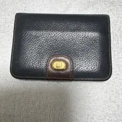Dunhill ダンヒル 名刺入れ カードケース レザー ネイビー