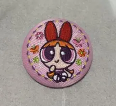 パワーパフガールズ パワパフ 刺繍缶バッジ ブロッサム①