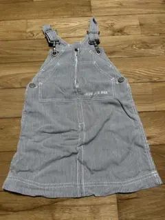 COMME CA DU MODE ストライプ ジャンバースカート 100cm