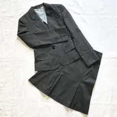 スーツ セットアップ nline ストライプ グレー レディース 5号 XS