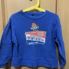 MARKY'S 青 トレーナー プリント入り