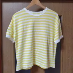 NATURAL LAUNDRY ボーダー Tシャツ イエロー サイズ2のサムネイル